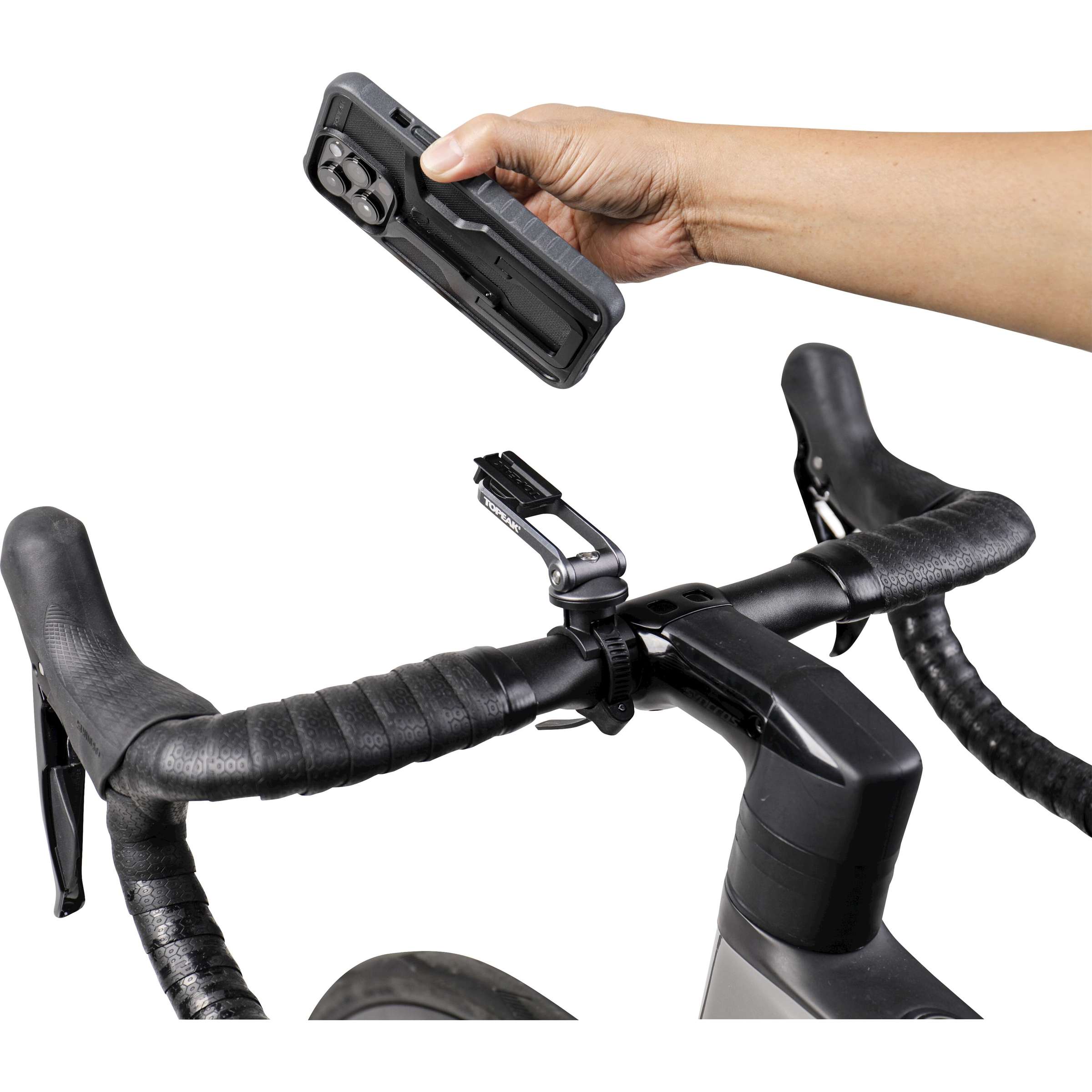 Topeak RideCase iPhone 14 Max incl. beschermhoes bevestiging