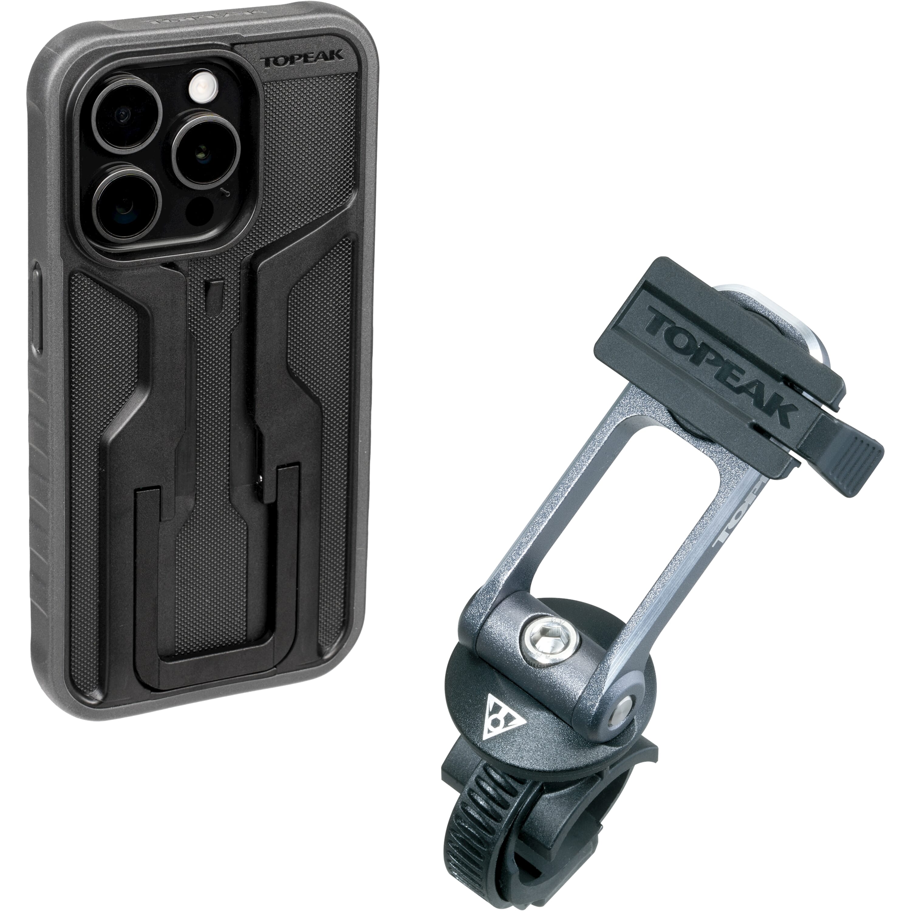 Topeak ridecase iphone 15 pro incl. beschermhoes bevestiging