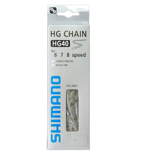 Shimano HG40 Ketting 6 7 8v 116 Schakels - Grijs