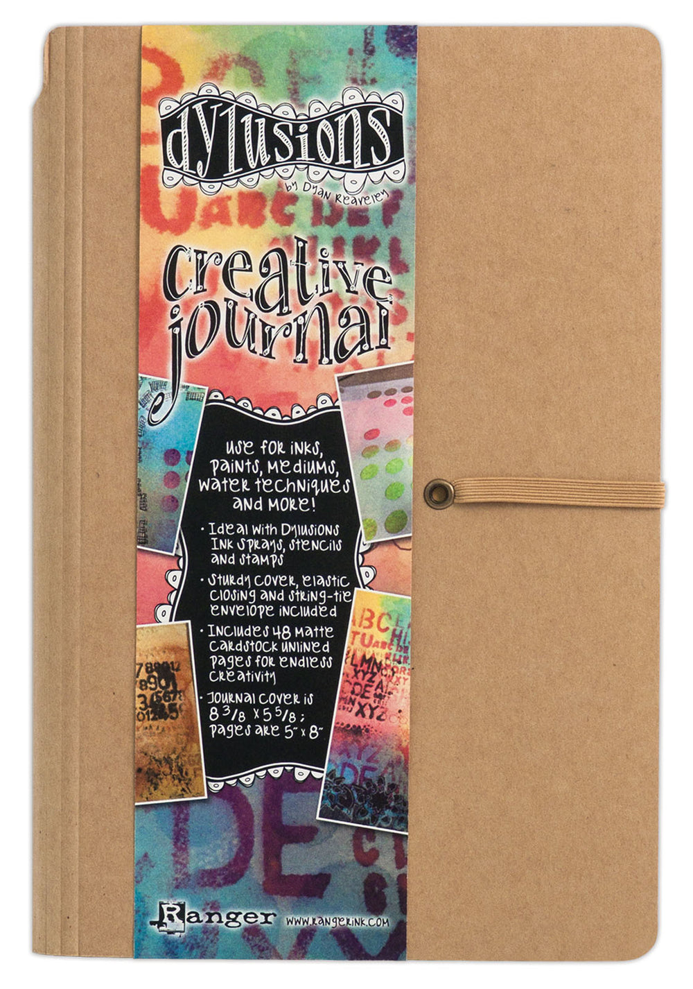 Ranger ink ranger • dylusions creative journal small 13x20cm bruin
