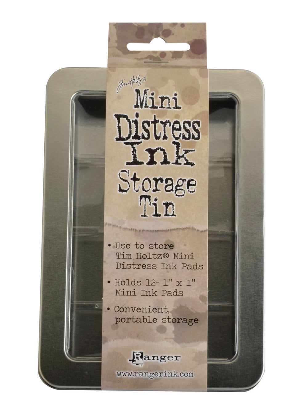 Ranger ink ranger • tim holtz mini distress ink storage tin