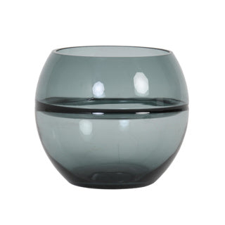Light living theelichthouder solis grijs 15 cm | 6 stuks
