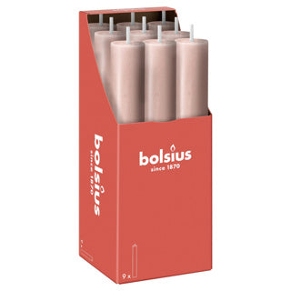 Ty bolsius rustiek tafelkaars xl mis pink | 9 stuks
