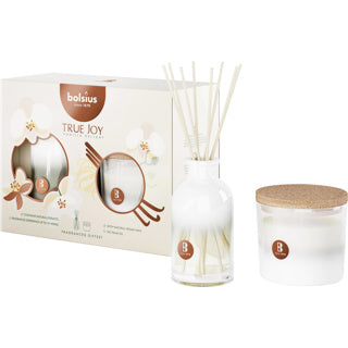 Bolsius giftset true joy vanilla delight