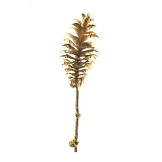 Kunsttak dennenappel goud 64cm