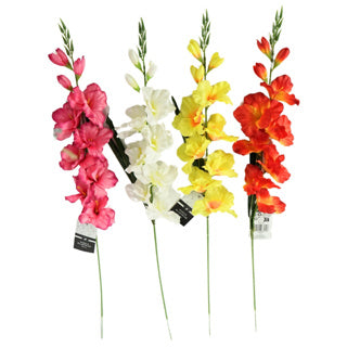 Kunstbloem gladiool assorti 79 cm