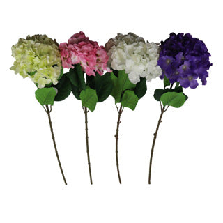 Kunstbloem hortensia 84 cm 4 assorti | 12 stuks