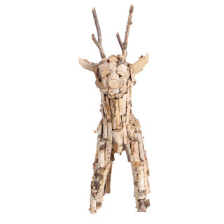 No brand rendier hbx berkenhout 60 cm | 2 stuks