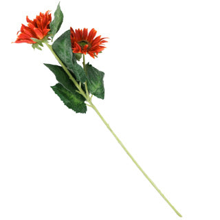 Kunstbloem gerbera oranje 80 cm