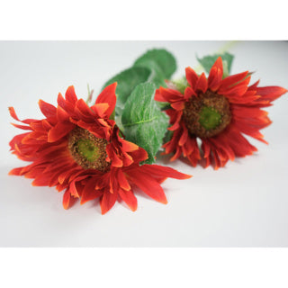 Kunstbloem gerbera oranje 80 cm