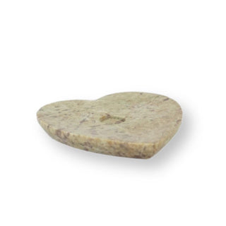 No brand wierookhouder speksteen hart 10,5 cm | 12 stuks