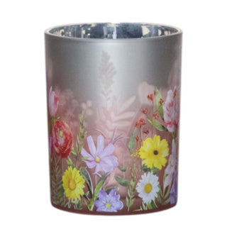 Theelichthouder bloemen boeket medium 12 cm | 4 stuks
