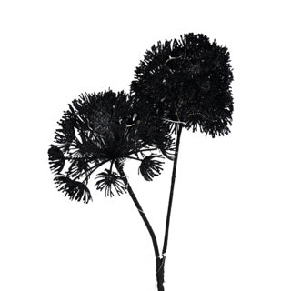 Kunstbloem heracleum countryfield led zwart 75 cm