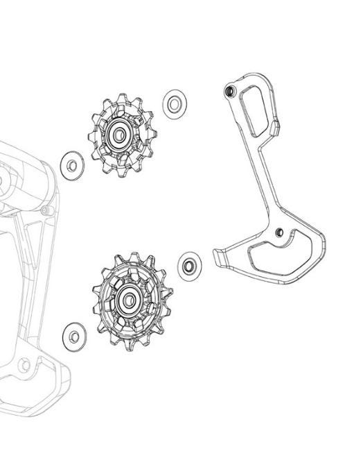 Sram derailleurdeel derailleurkooi xo eagle t-type
