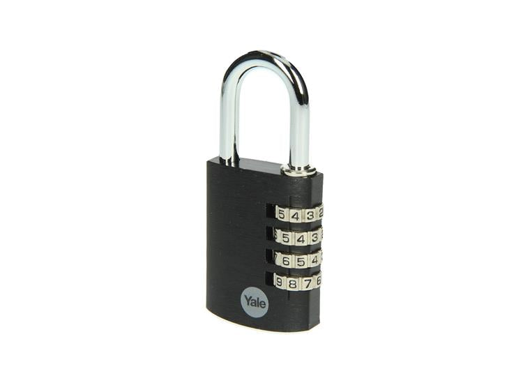 Yale 1065059 - hangslot 38mm alu zwart std | 6 stuks