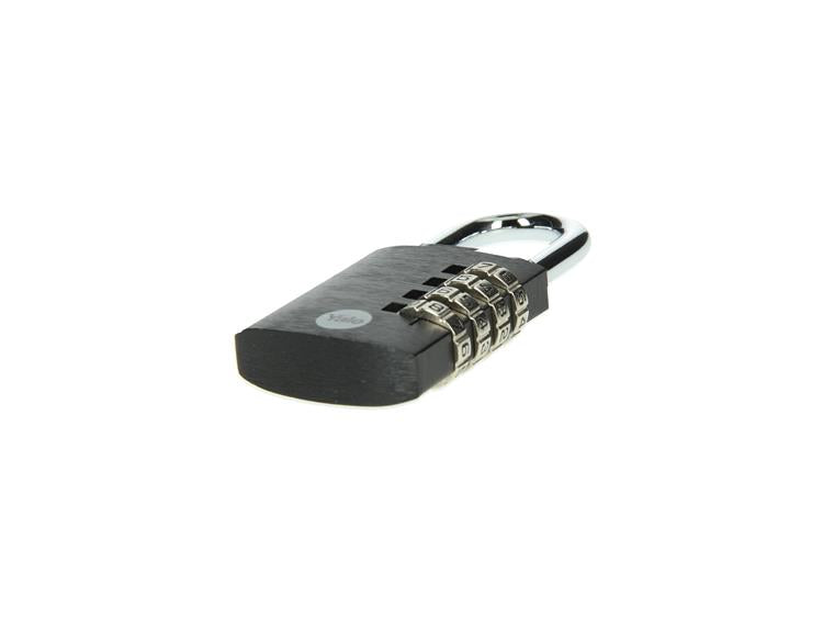 Yale 1065059 - hangslot 38mm alu zwart std | 6 stuks