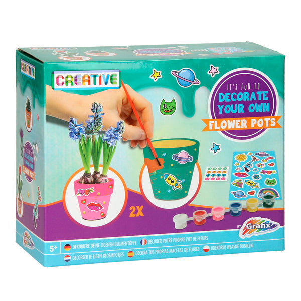 Grafix Decorate Your Own Plant Pots