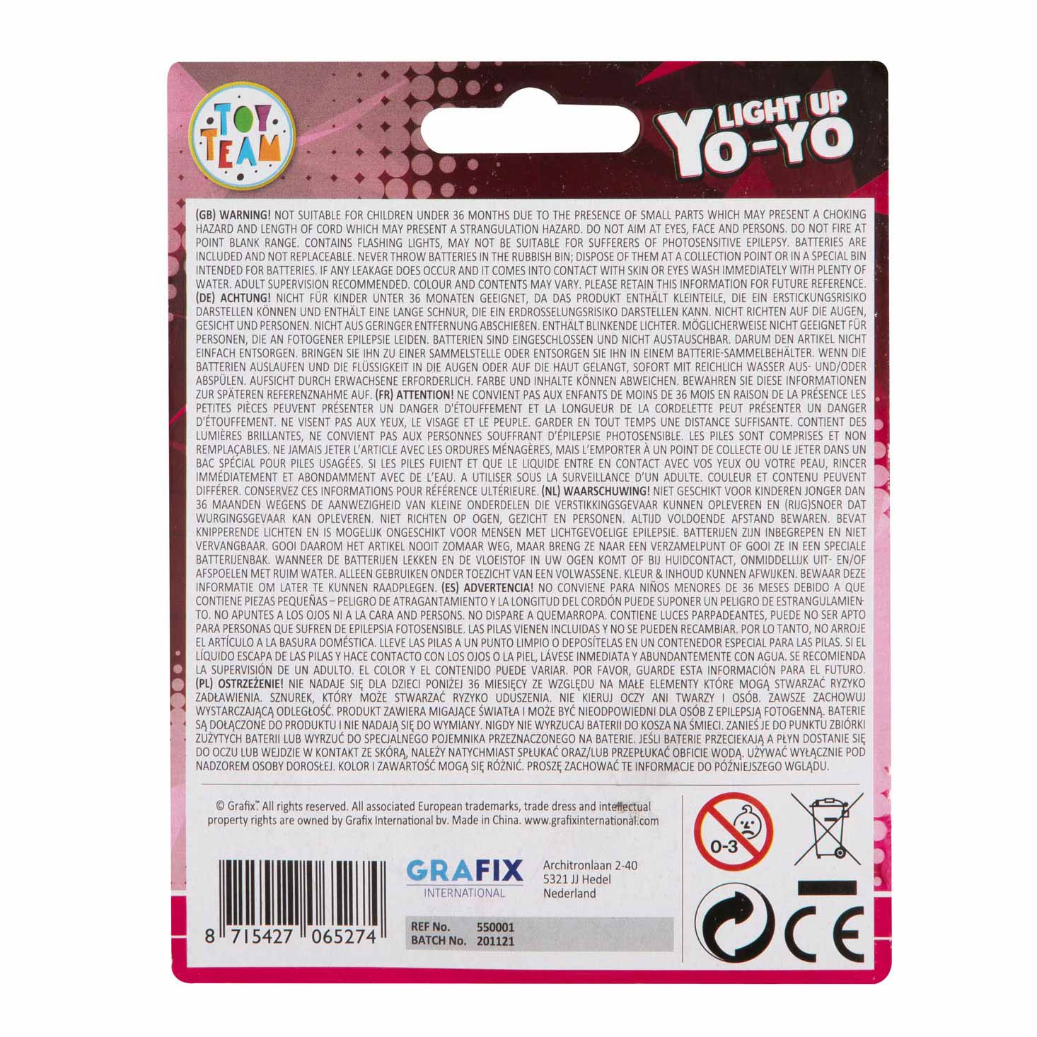 Creatieve ambachtsgroep jojo met licht - roze