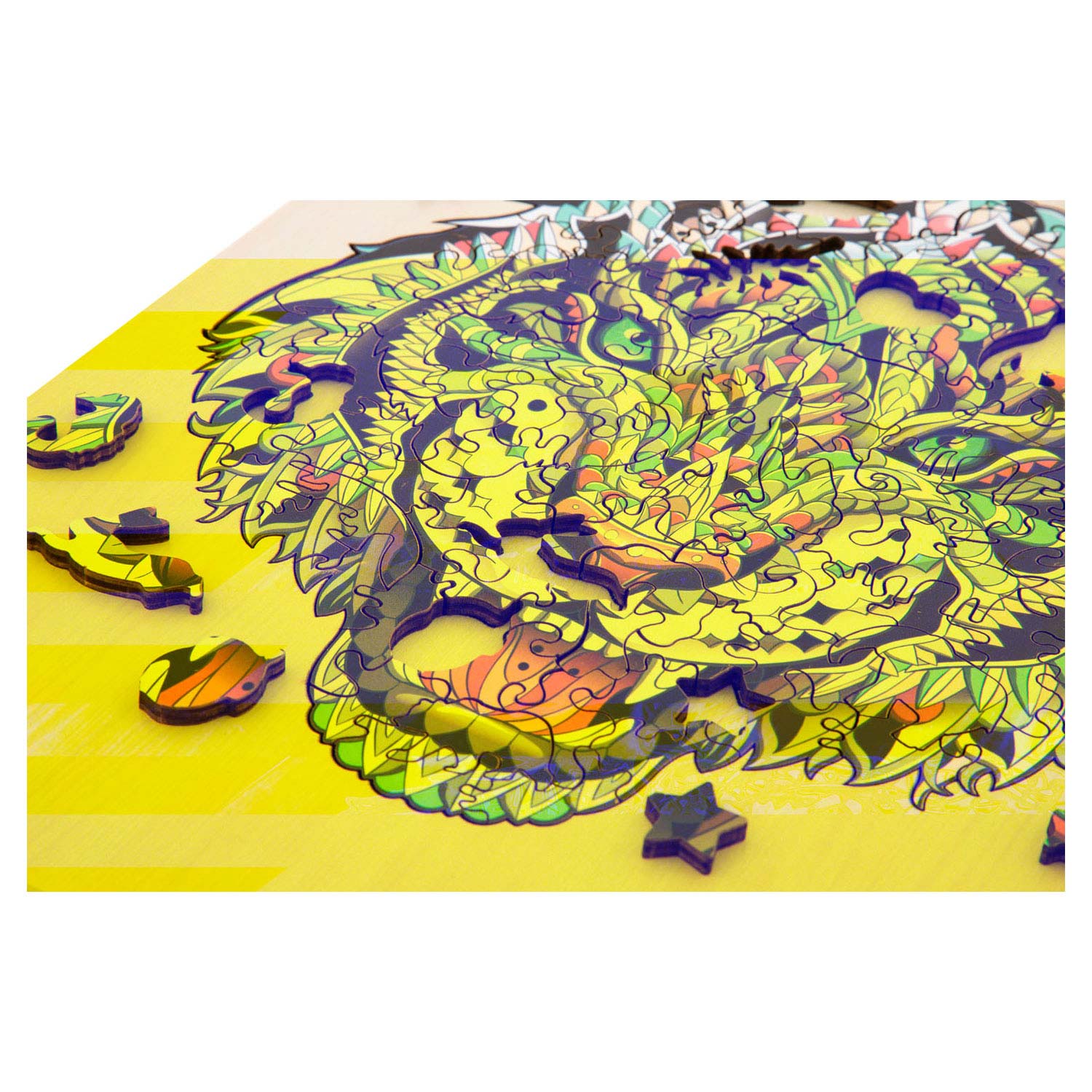 Creatieve ambachtsgroep unieke houten puzzel tijger, 130st.