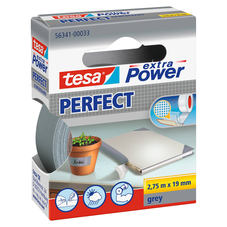 Tesa 1025254 - extra pow.2,75mx19mm grys | 10 stuks