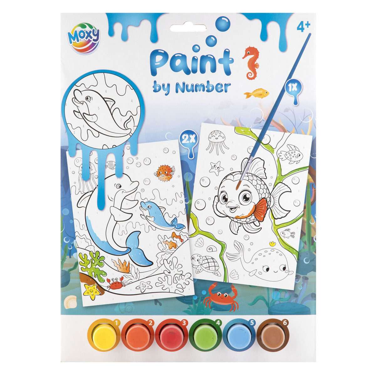 Creative craft group schilderen op nummer - 2 afbeeldingen - vanaf 4 jaar