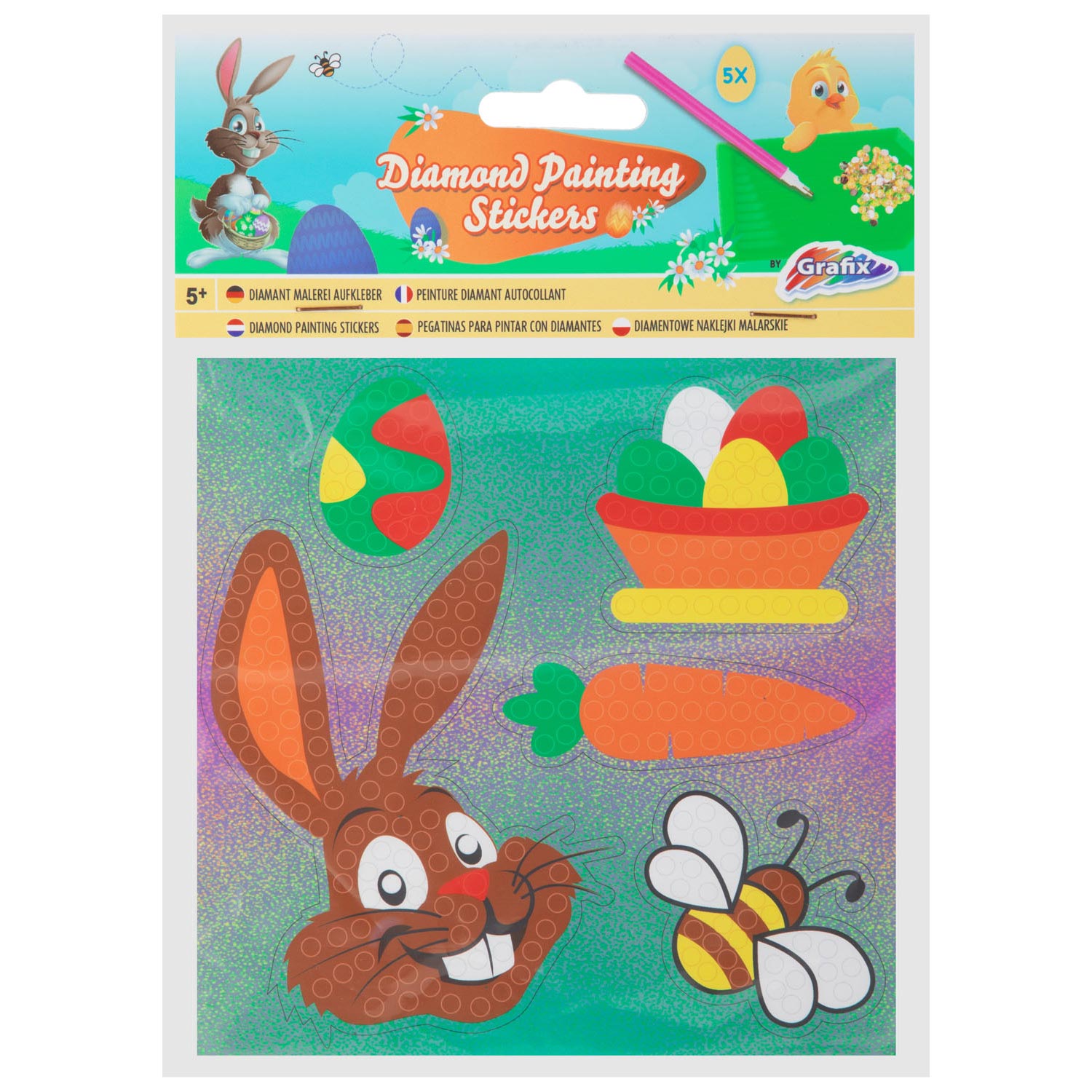 Grafix diamant schilderij stickers pasen