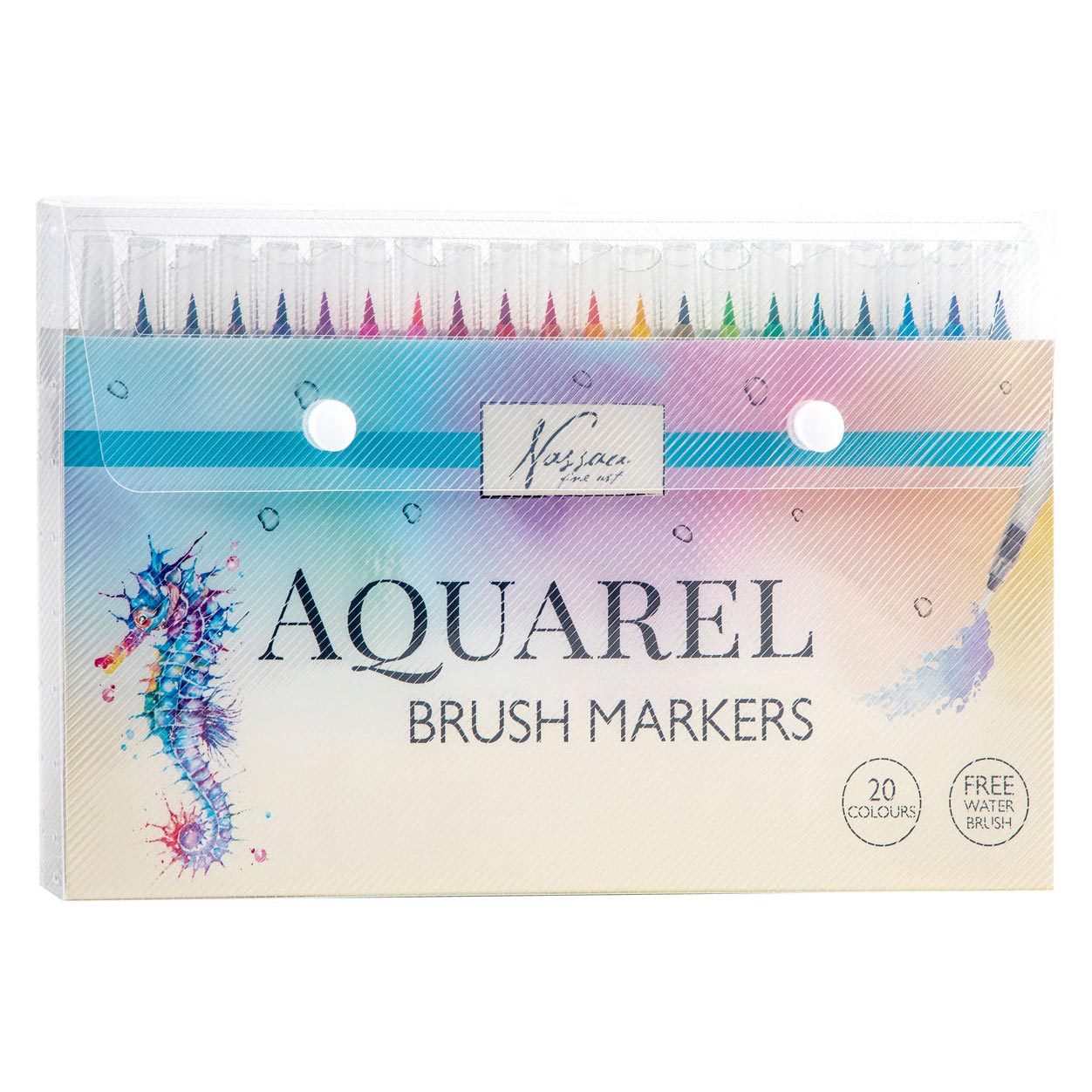 Nassau Aquarelkwast Penseelstiften, 20st.