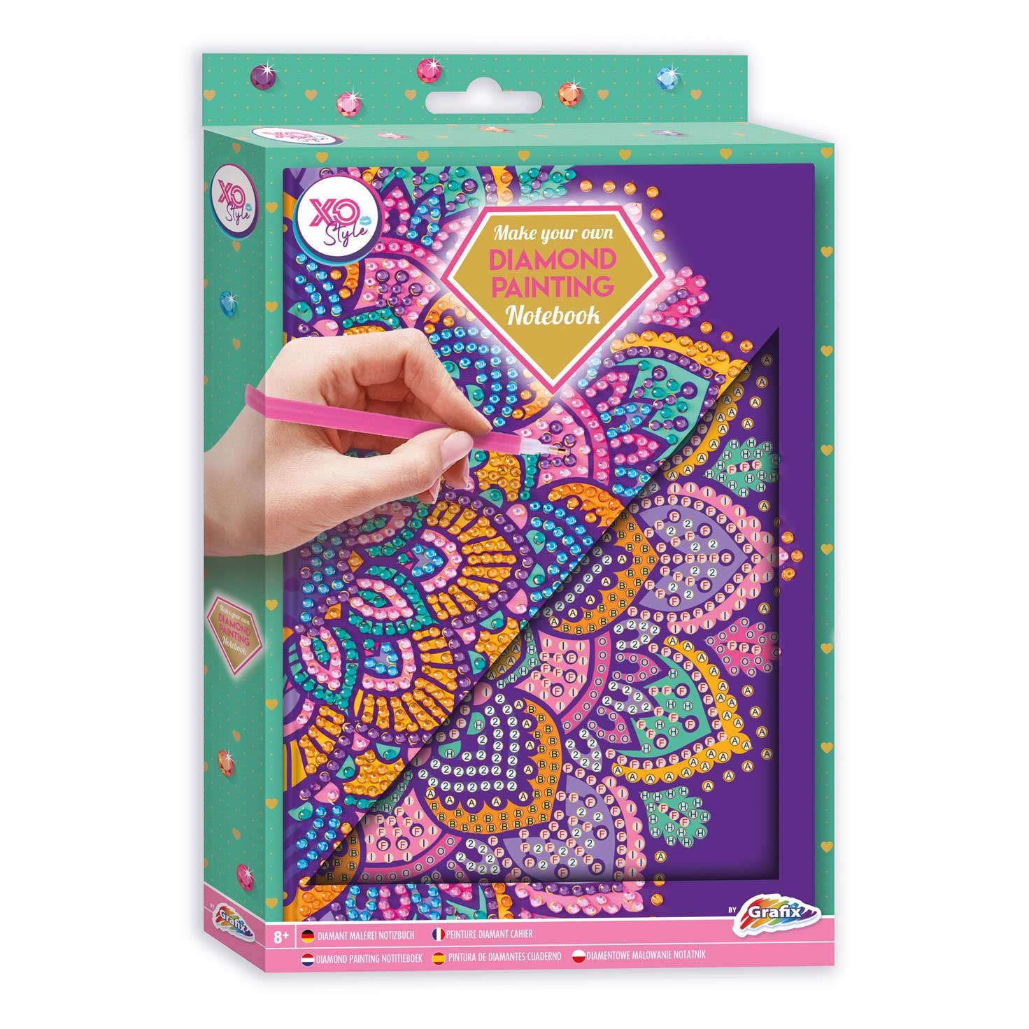 Grafix maak je eigen diamond painting notebook