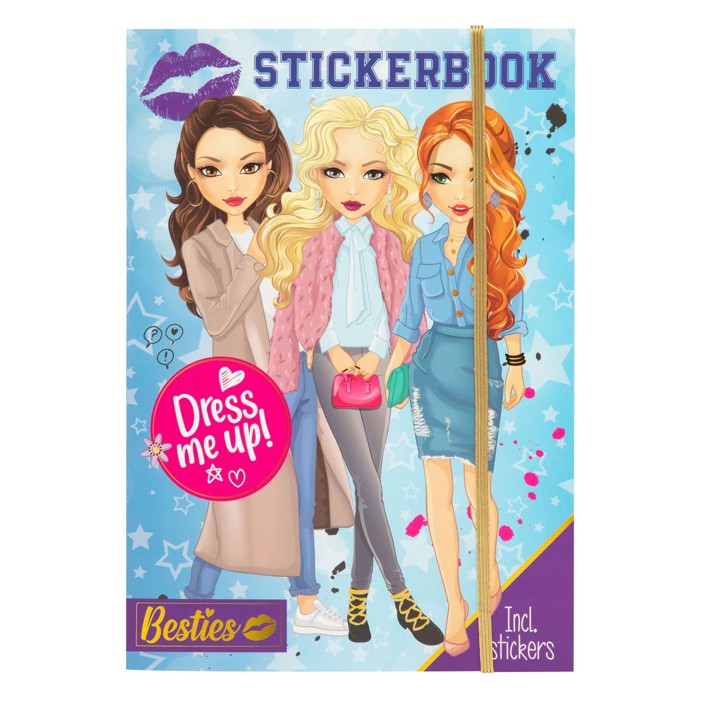 Creatieve knutselgroep beste vriendinnen aankleden stickerboek