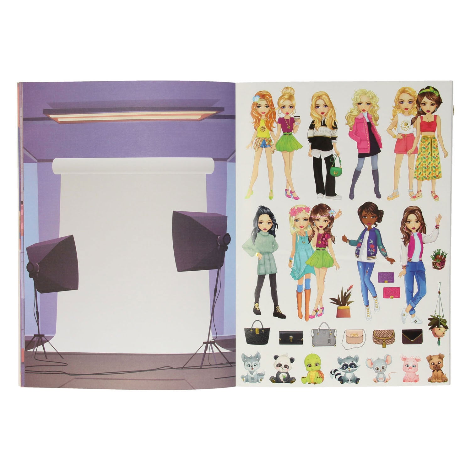 Grafix Besties Sticker Book Dress Me Up