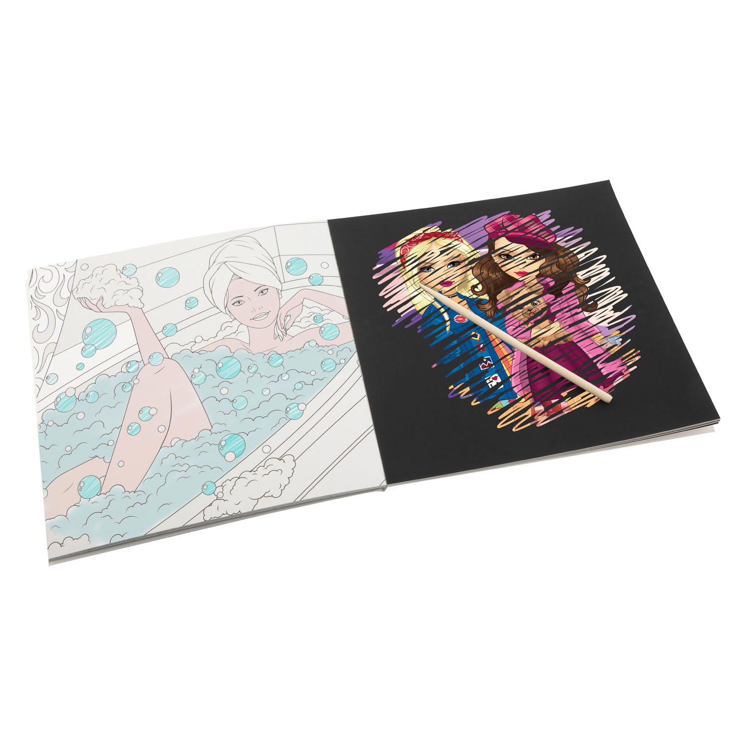 Besties - Kras- Kleurboek