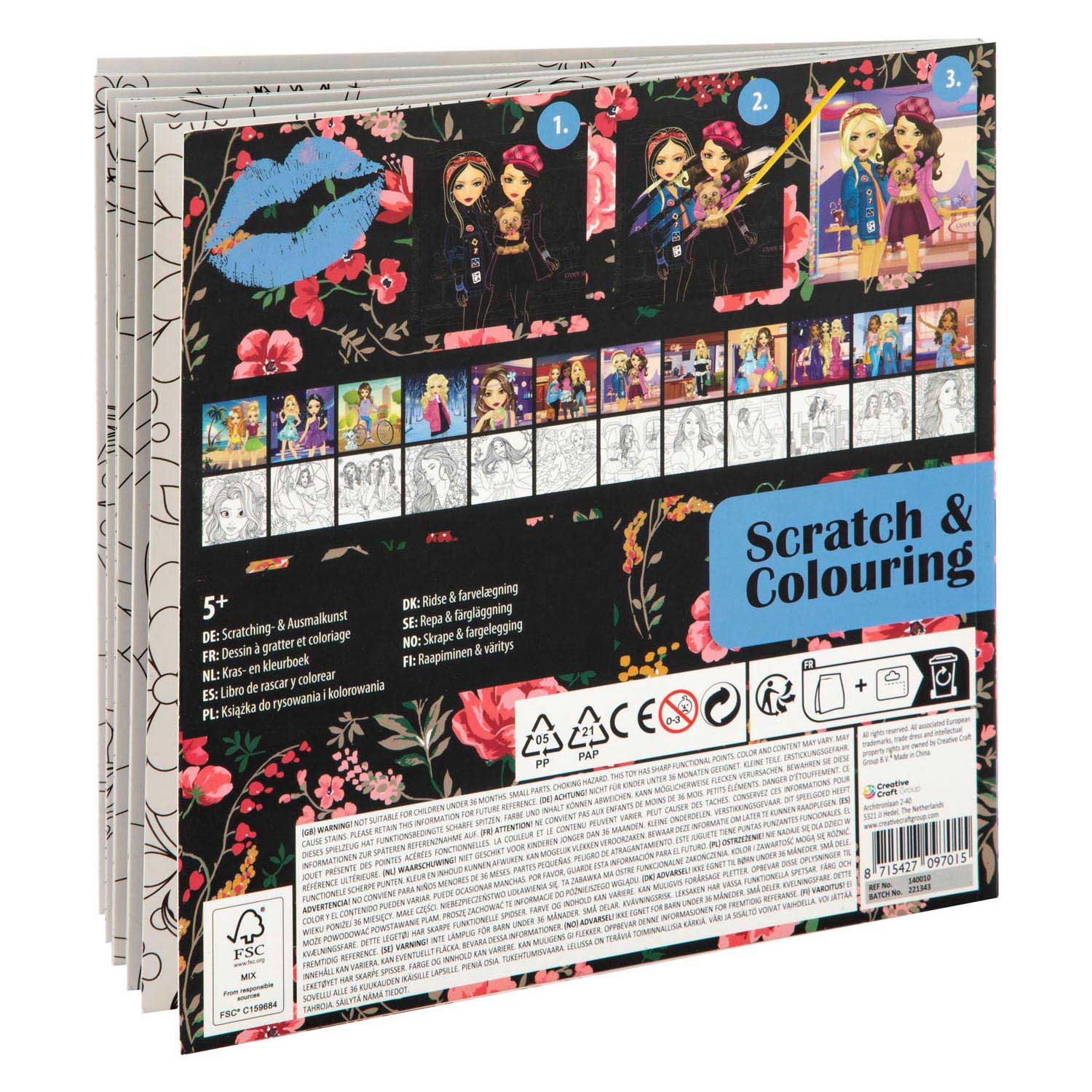 Grafix besties scratch- kleurboek