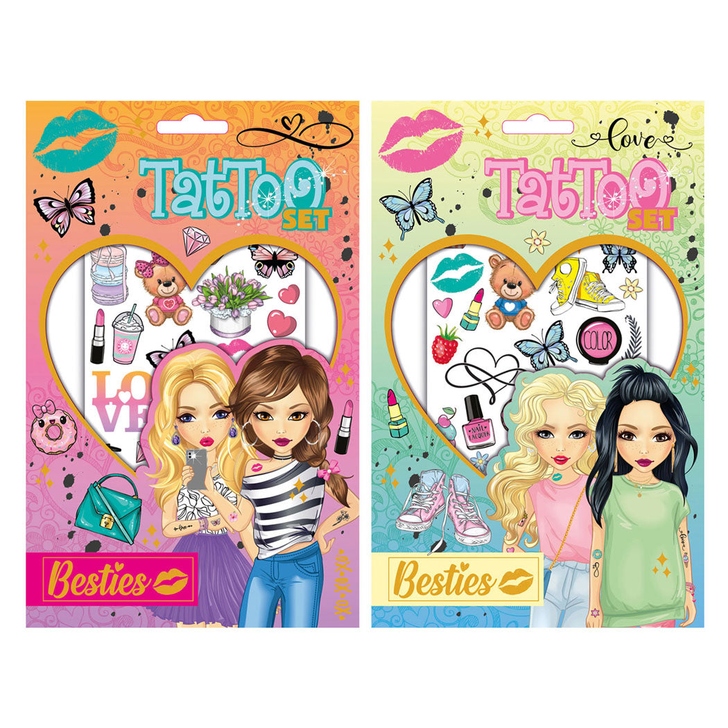 Besties tattoo set