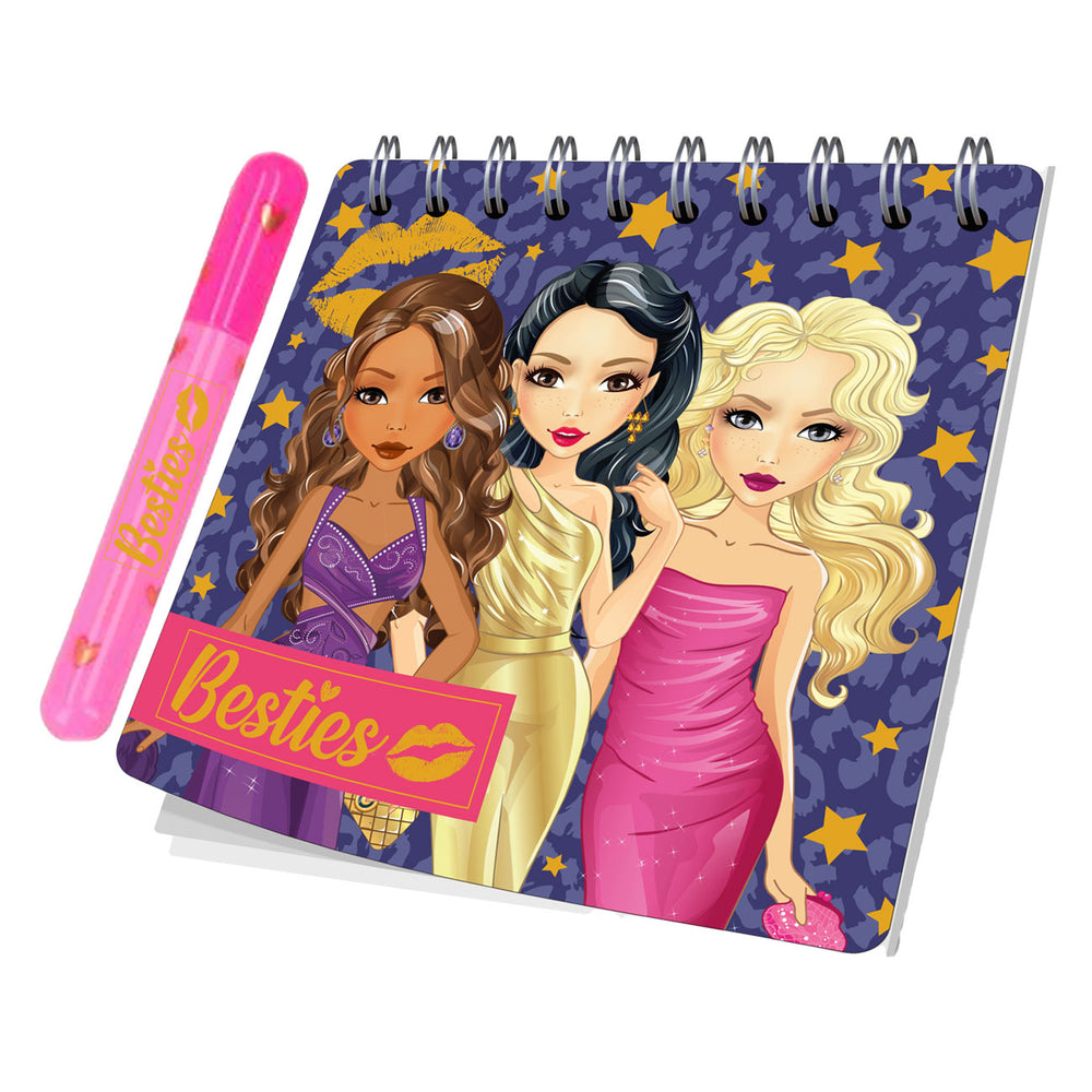 Besties mini notitieboek met pen