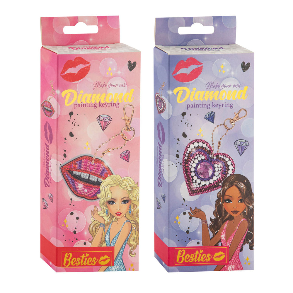 Besties Diamond Painting sleutelhanger maken