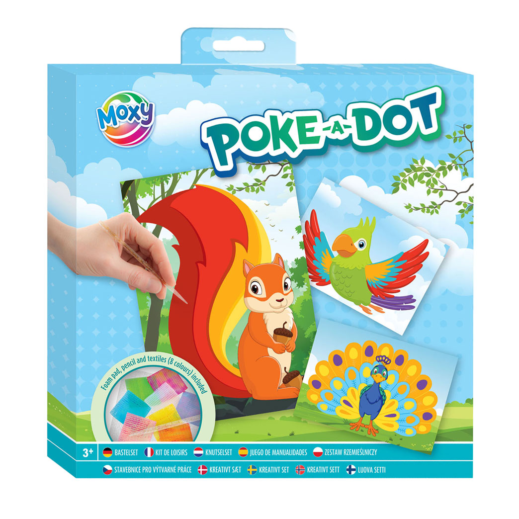 Creatieve knutselgroep poke-a-dot knutselset - dieren