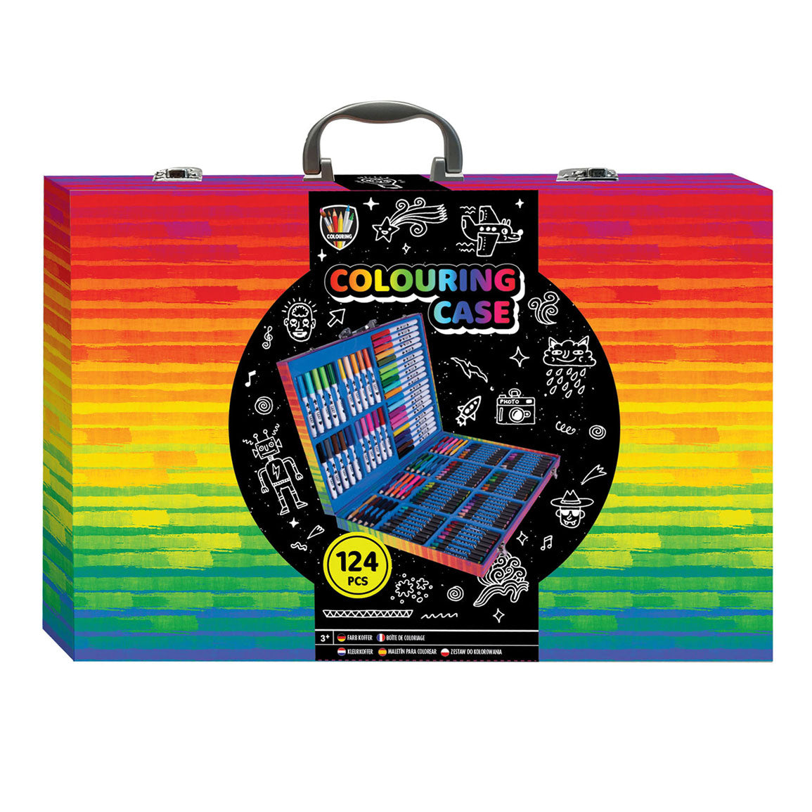 Kleurkoffer, 124dlg.