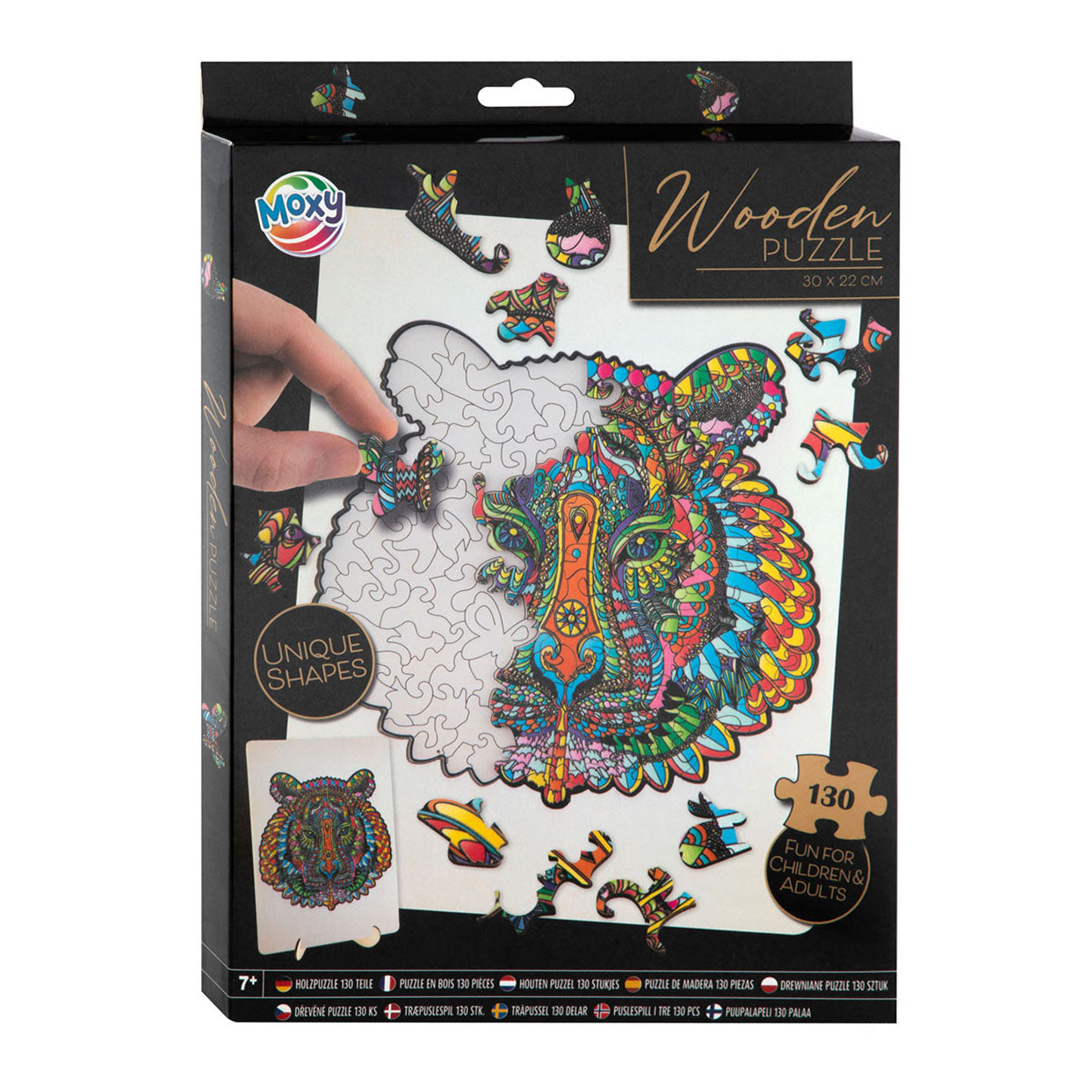 Moxy houten puzzel tijger 130 stukjes