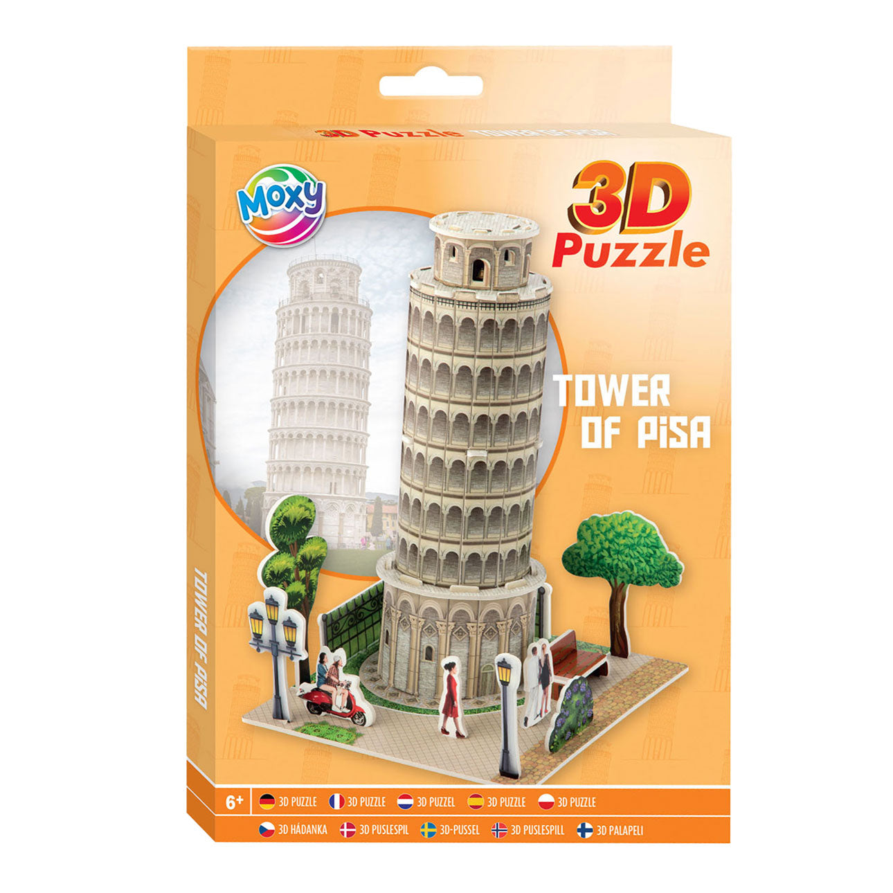 Creatieve knutselgroep 3D-schuimpuzzel toren van pisa