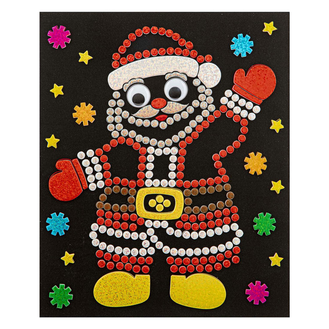 Creatieve ambachtelijke groep xmas holografische stippen stickerset