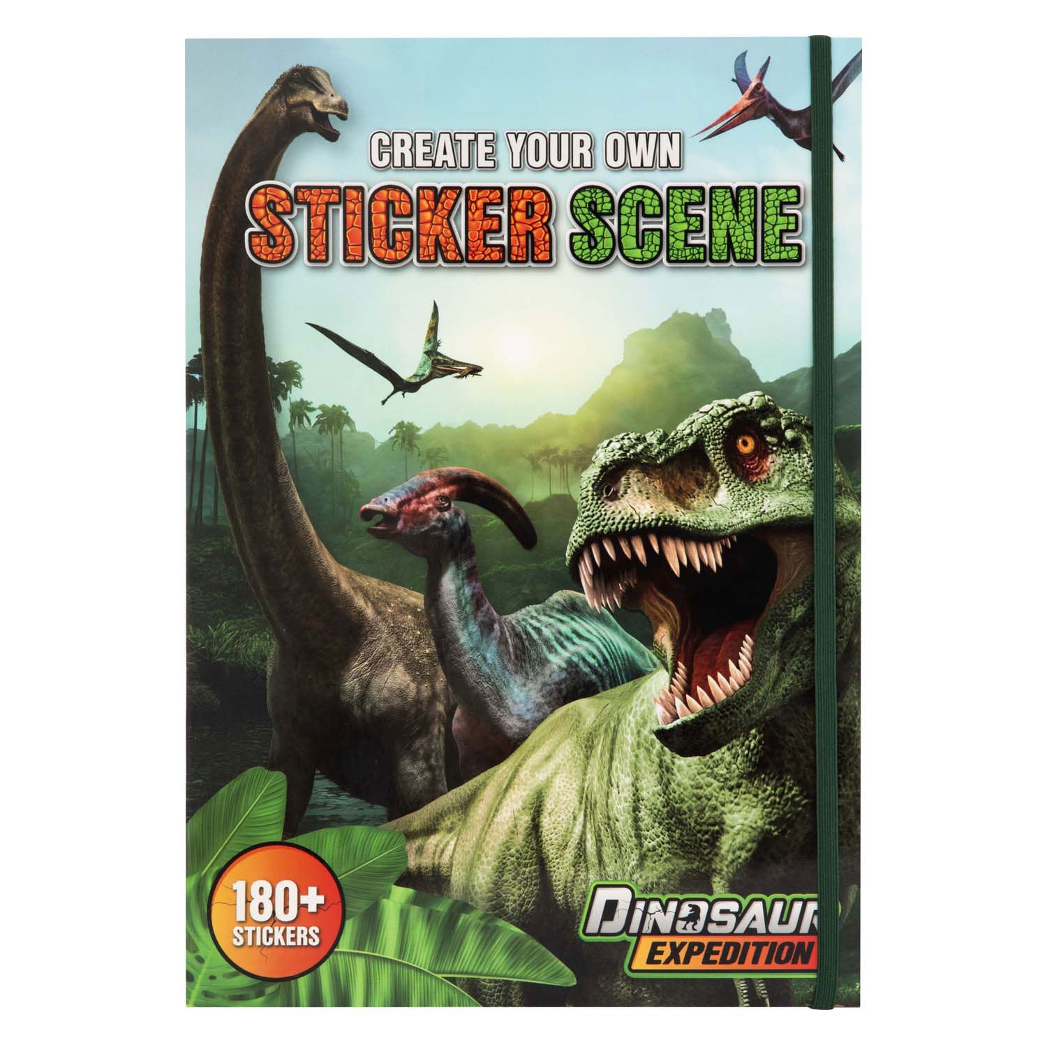 Creatieve knutselgroep dino stickerboek