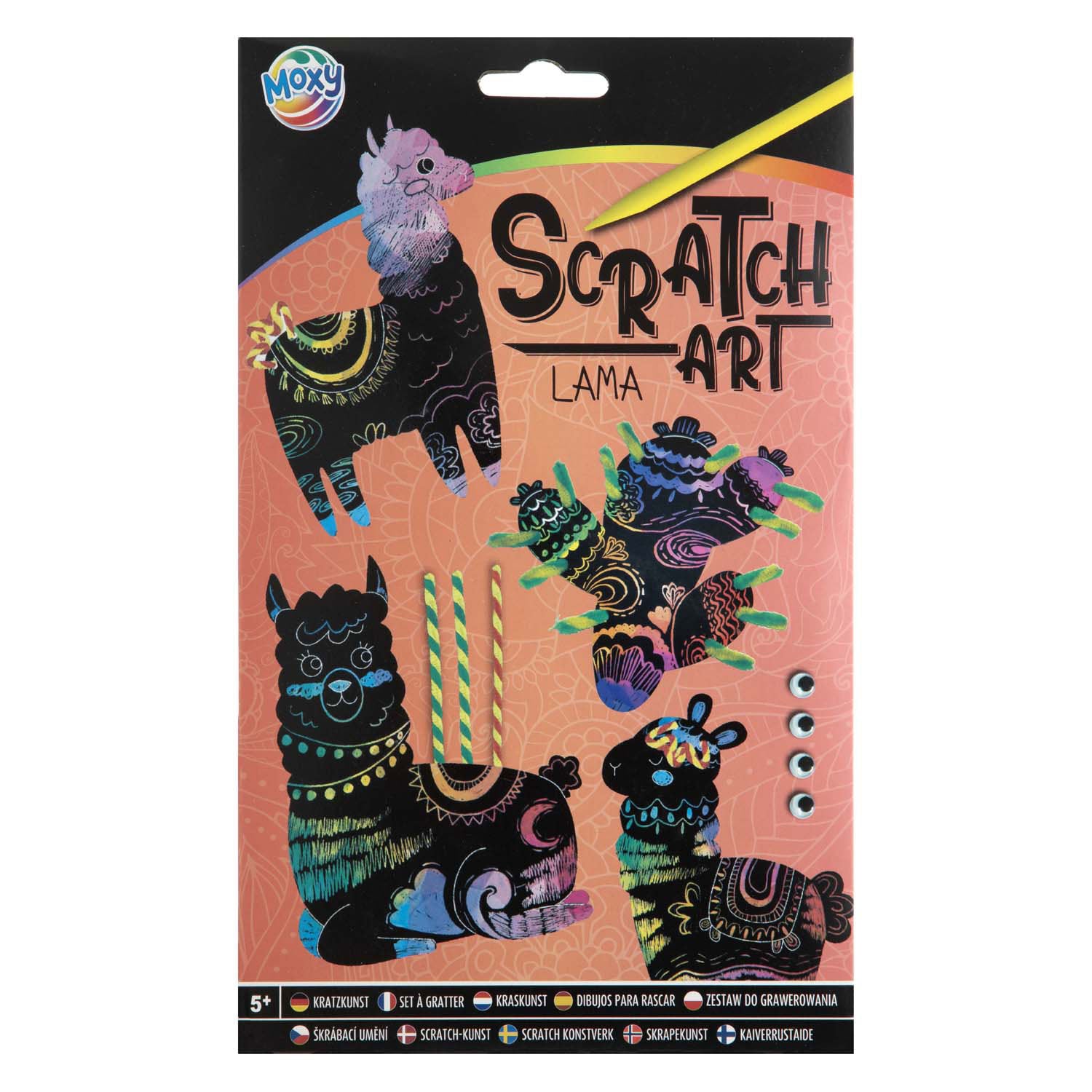 Creatieve ambachtsgroep maak je eigen scratch kunst