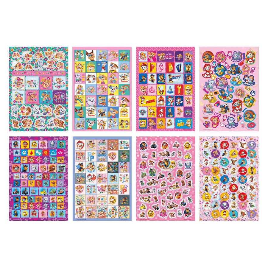 Moxy paw patrol glitter stickerboek - a5 formaat 8 vel