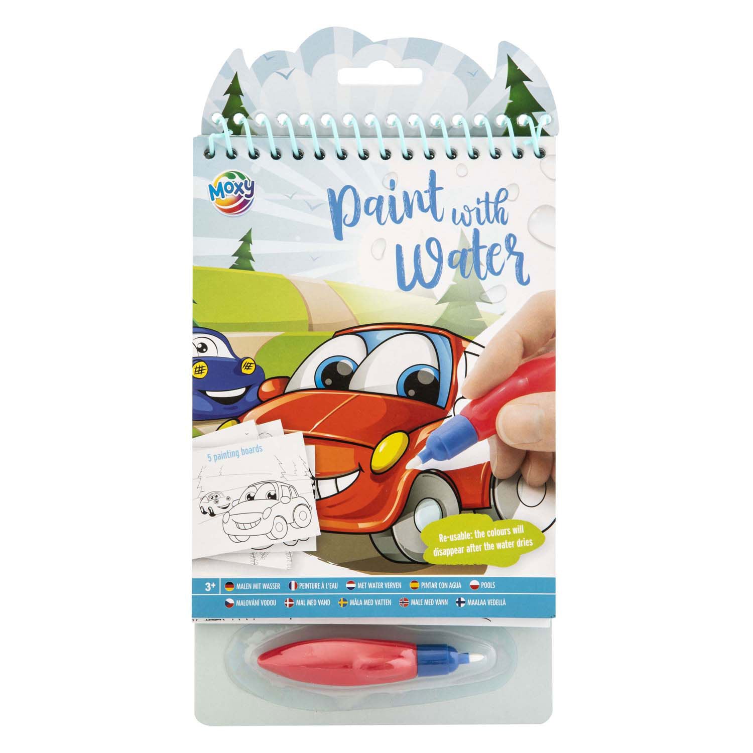 Creatieve ambachtsgroep schilderen met watervoertuigen