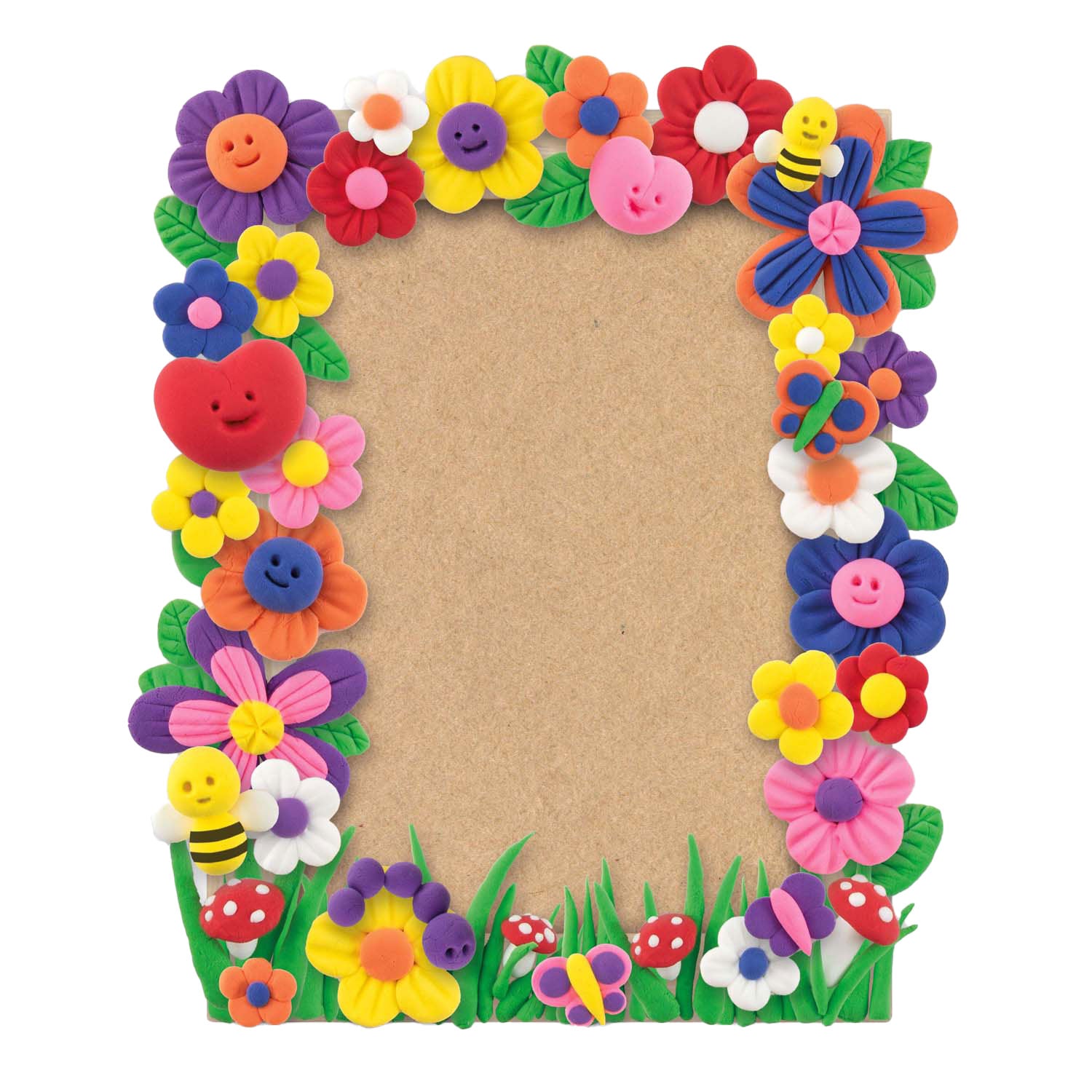 Creatieve ambachtsgroep maak je eigen bloemen fotolijstje