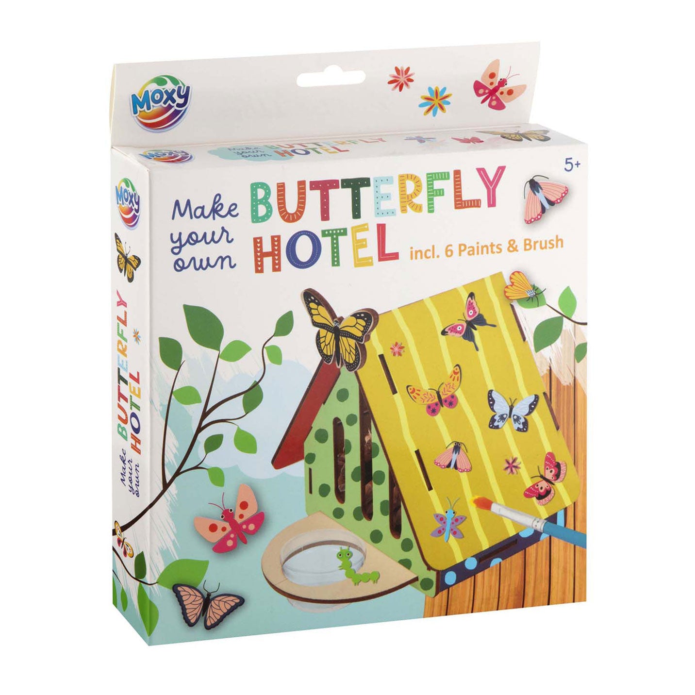 Creatieve knutselgroep vlinderhotel maken 16x13x10 cm