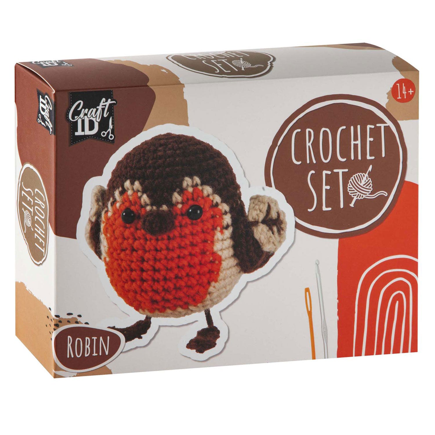 Creatieve knutselgroep haakpakket roodborstje