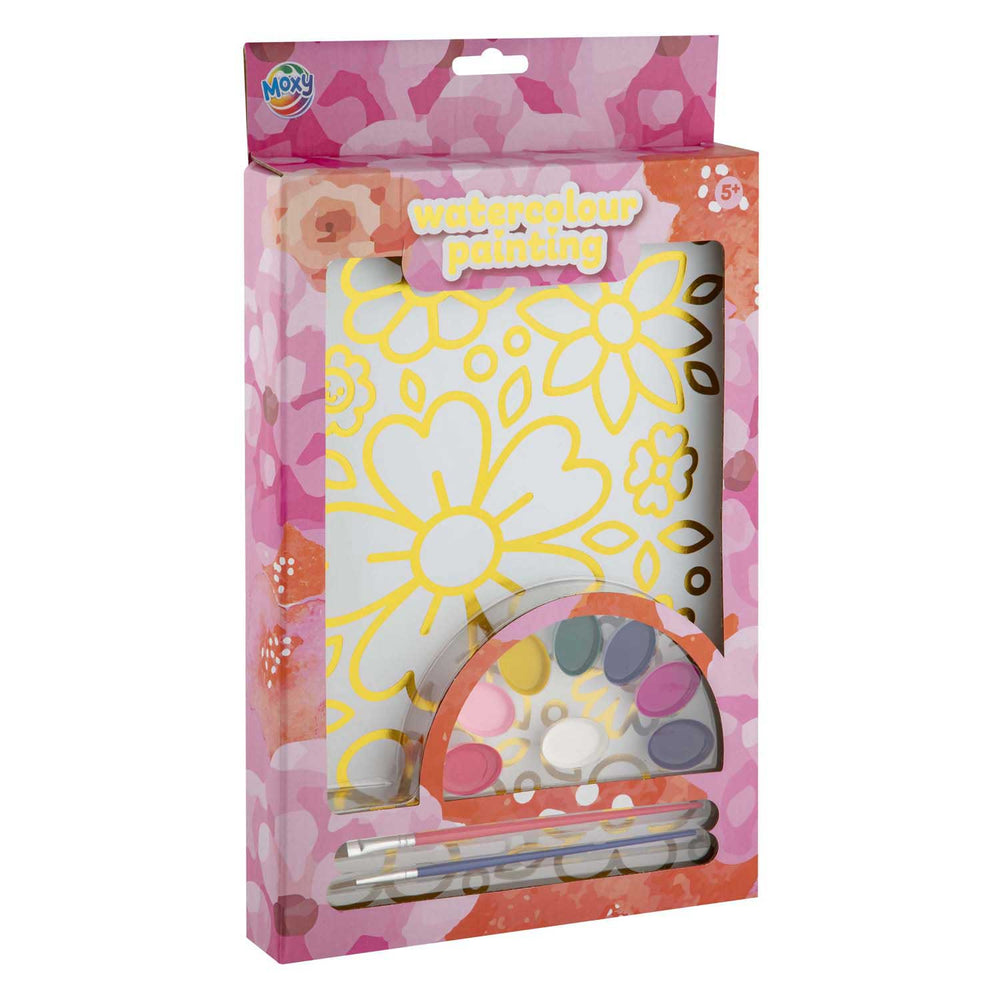 Moxy waterverf schilder set - inclusief 2 kwasten