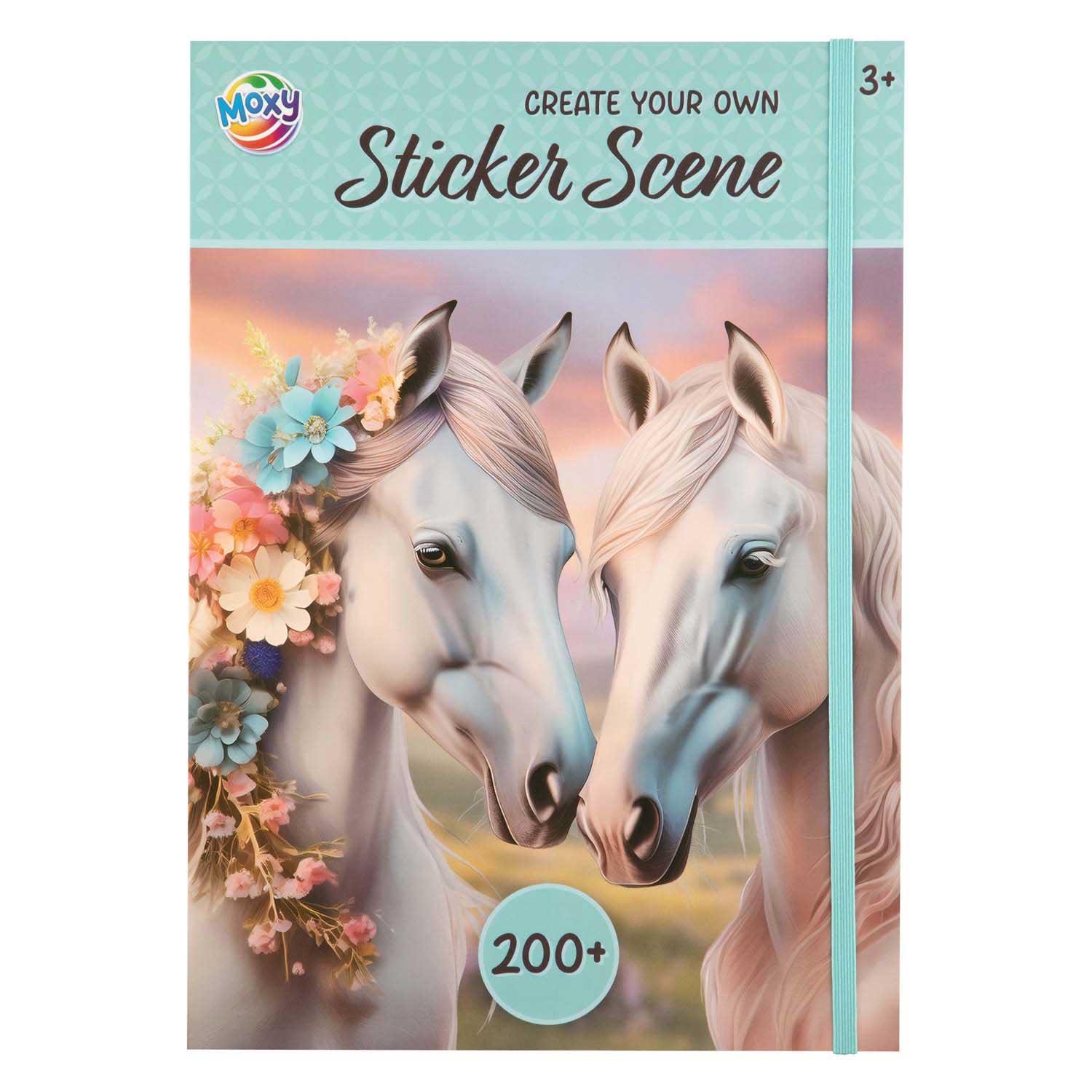 Creative craft group sticker scene book a4, 200+ stickers
