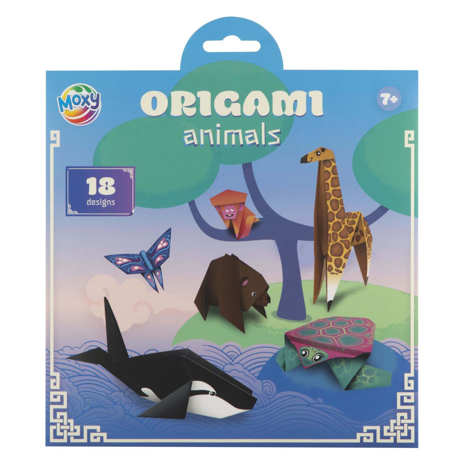 Creative craft group origami 19,5x19,5cm - 12 vellen en 18 designs